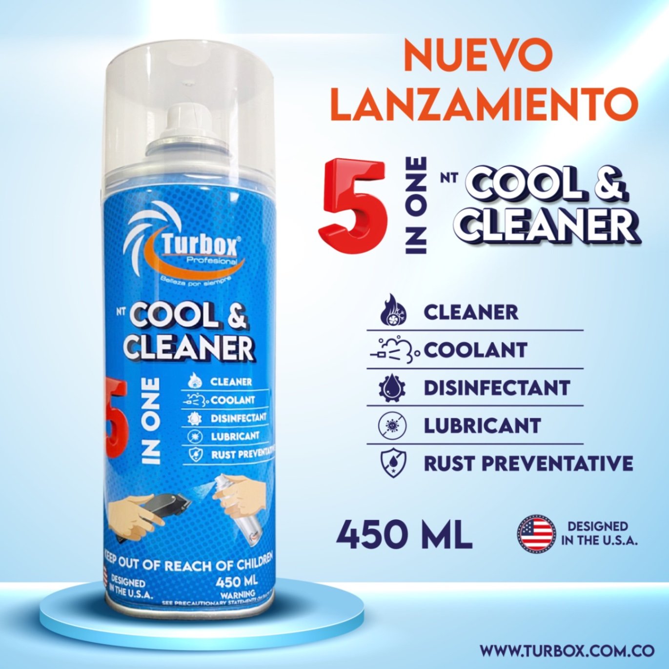 Planeta del barbero - cool y cleaner turbox