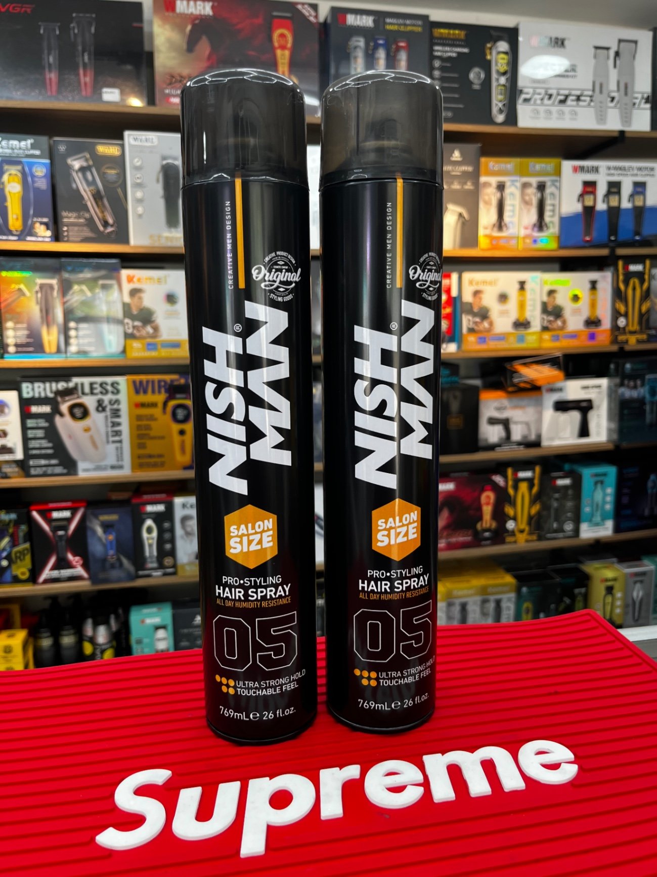 Planeta del barbero - laca nish man grande