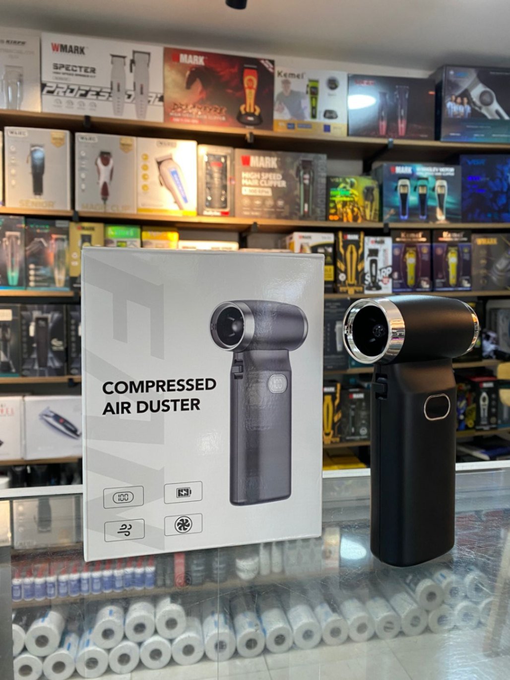 Planeta del barbero - soplador air duster