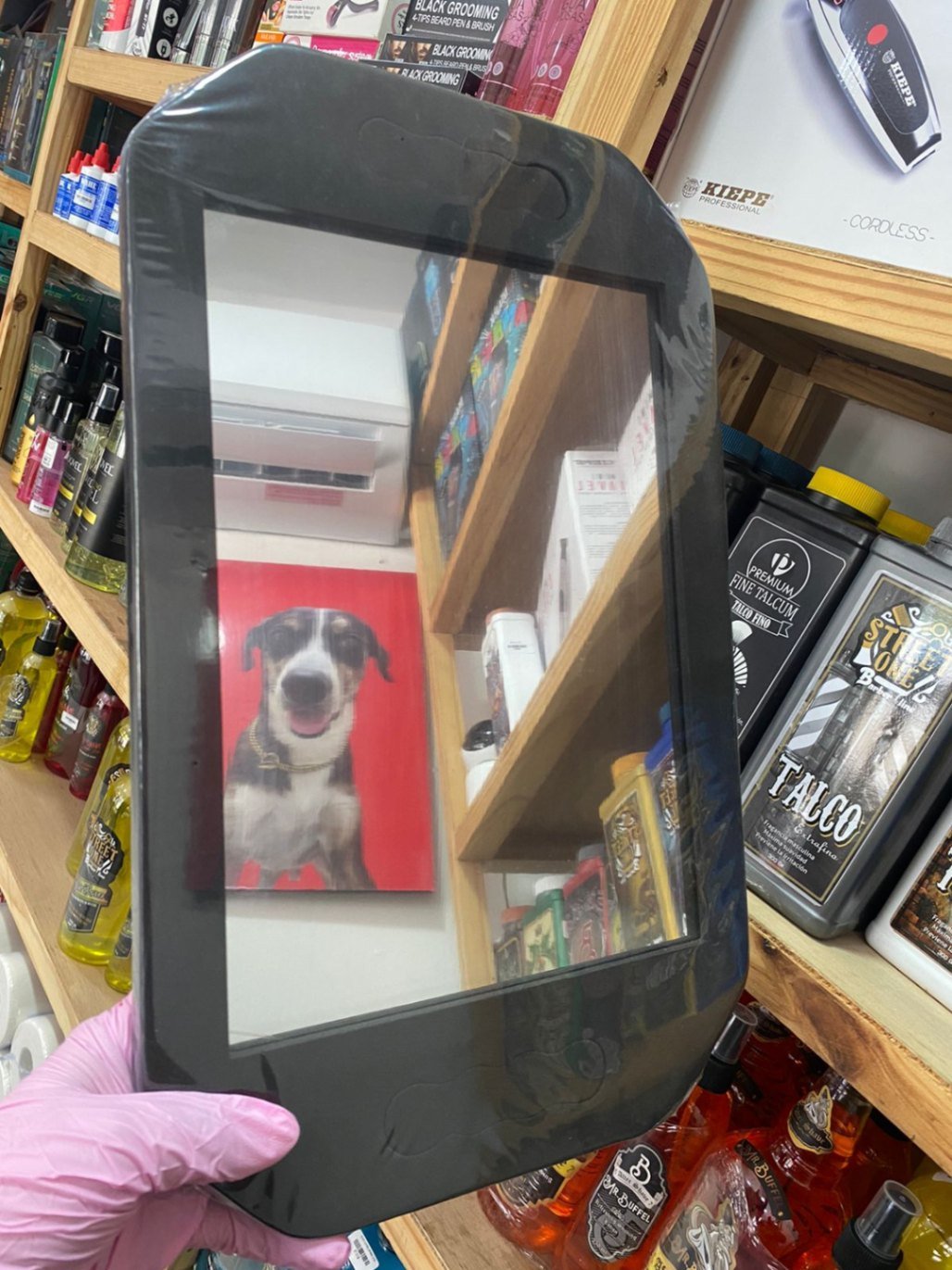 Planeta del barbero - Espejos de mano borde de fomi